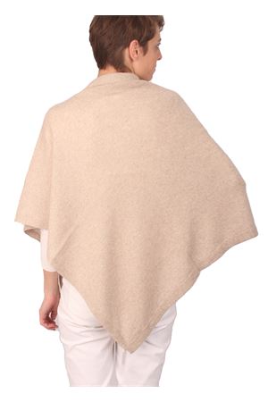 poncho beige lana merino Art Tricot | 2016115BEIGE